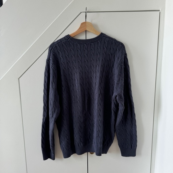 J GALT - Brandy Melville Knit Grey Cable Sweater - Picture 2 of 4